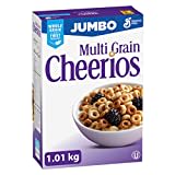 CHEERIOS - JUMBO SIZE PACK - Multi Grain Cereal Box, Whole Grain is the First Ingredient, No Artificial Colours, No Artificial Flavours, 1.01 Kilogram Package of Cereal, Pack of 2