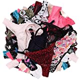 UWOCEKA Sexy Thongs for Women,Varity of T-Backs Sexy Underwear 20 Pack of G Strings Lacy Undies Panties Tanga(20PCS,S)