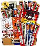 Christmas Gifts for Men - Meat Gifts for Men - Gifts for Dad Gifts - Bulk Snacks for Adults - Birthday Gifts for Men over 30 - Pepperettes Pepperoni Sticks and Beef Jerky Snack Box - Mens Gift Ideas - Gift Set for Men - Beef Jerky Bulk And Slim Jim Meat Sticks - Carnivore Snacks - Meat Gift Basket for men, Corporate, Sympathy - Includes Brands Like Jack Links Sausage, Hot Rods, Oberto And More