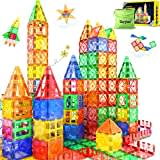 Magnetic Tiles Blocks Toddler Toys Sensory Preschool Building Learning Toys Girls Boys Toys Outdoor Outside Sensory Toddlers 3-4 Magnet Toys 3 4 5 6 7 8 Year Old Boys Girls